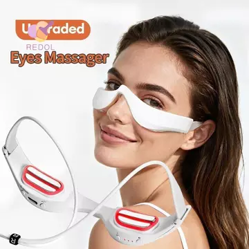 Máy Mát Xa Mắt REPKG, Máy Mát Xa Dưới Mắt Điện EMS Máy Mát Xa Mắt, Nâng Cấp Giảm Mệt Mỏi Mắt Trị Liệu Ánh Sáng Đỏ Kính Massage Mắt Chăm Sóc Đường Mịn