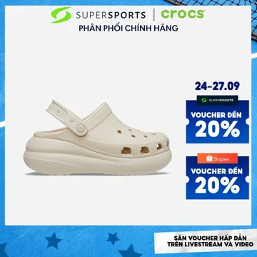 Giày Clog Unisex Crocs Classic Crush - Be - 207521-2Y2 LS100 B000