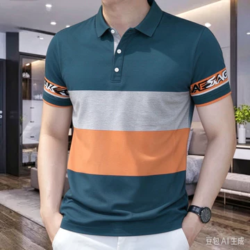 Áo Polo Cho Nam Trang Trọng Thường Ngày Sọc Áo Sơ Mi Polo Cho Nam Nhiều Màu Áo Sơ Mi Polo Tay Ngắn Mùa Hè Kinh Doanh Polo Cho Nam Cổ Áo Sơ Mi
