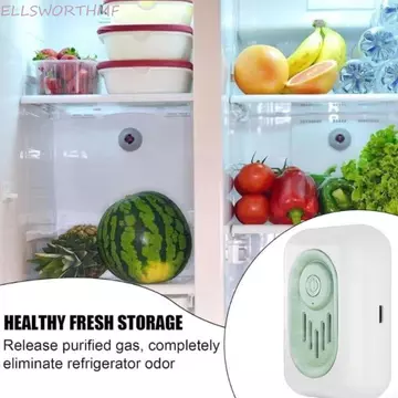 Máy khử mùi Ozone tủ lạnh ELLSWORTHMF, Máy lọc Ozone tủ lạnh không dây bảo quản tươi, Khử mùi lâu trôi Máy tiệt trùng Ozone tủ lạnh gia đình