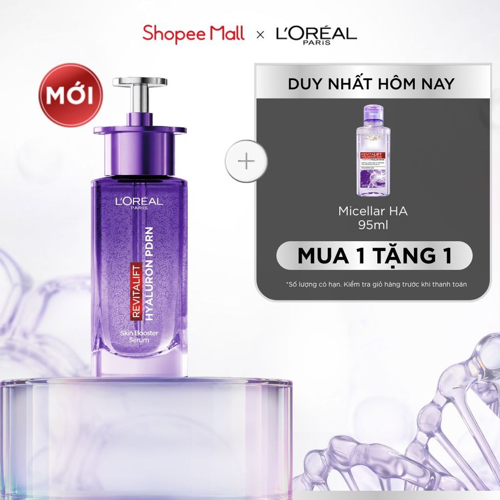 [MỚI] Dưỡng chất serum PDRN lên men sinh học, cảm nhận da Glass skin căng mọng, rạng rỡ tức thì L’Oréal Paris 30ml