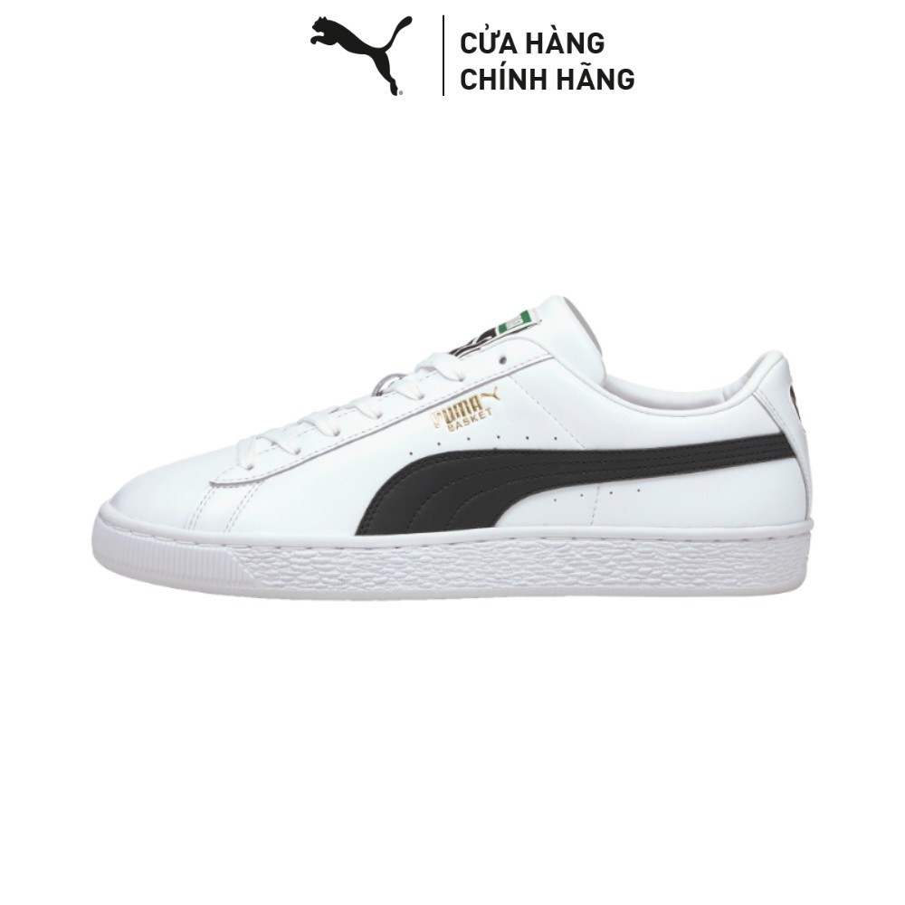Giày Thời Trang PUMA Unisex Basket Classic XXI Màu Trắng Đen