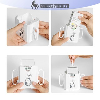 Onetimingfine 1 Cốc Đựng Sữa Có Thể Điều Chỉnh An Toàn Nhựa Cho Bé Tập Đi Hộp Nước Uống VN