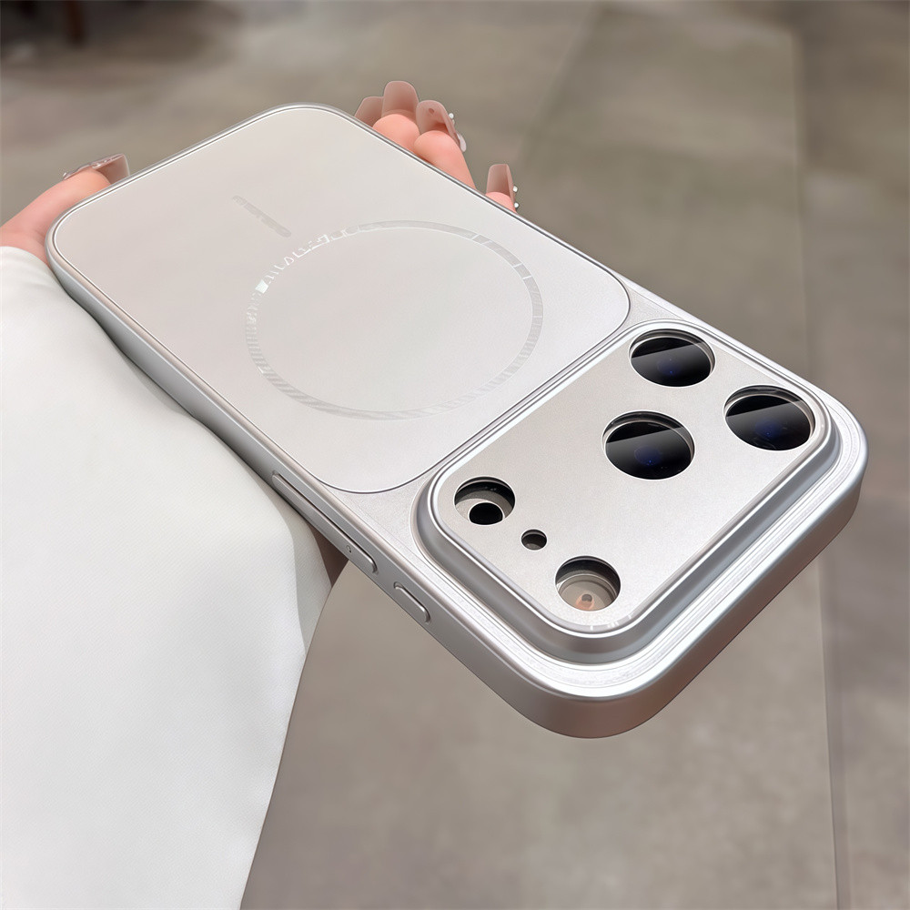 Ốp Điện Thoại Từ Tính Tức Thì Cho IPhone 17 Pro Max 13 14 15 16 Pro Max Chống Rơi Bảo Vệ Ống Kính Vỏ Cứng Bảo Vệ Điện Thoại