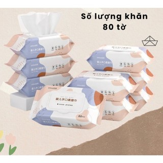 [Mẫu mới] Khăn ướt kháng khuẩn, không mùi dùng cho mẹ và bé Baby West Wipes - an toàn, không gây kích ứng da