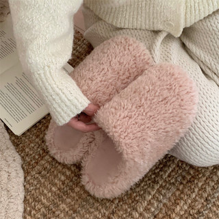 XIXITIAO bốt cotton nữ lông xoăn nhỏ mùa đông đơn giản, hỗ trợ vòm chân, ấm áp và thoải mái