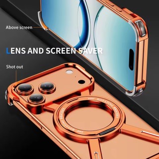 [JLK] Ốp Lưng Kim Loại Titan Chắc Chắn Cho iPhone 17 Pro Max 17Air Hợp Kim Nhôm Ốp Lưng Giá Đỡ Xoay Từ Tính