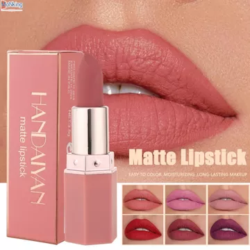 Son môi lì Handaiyan 6 màu không thấm nước nhung nude son môi gợi cảm màu đỏ nâu sắc tố cao trang điểm chuyên nghiệp son tint lâu trôi mỹ phẩm • Mỹ phẩm Chic Girl