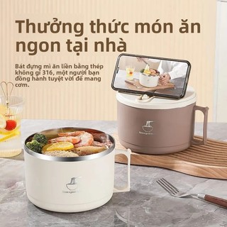 Bát mì ăn liền cấp thực phẩm bằng thép không gỉ có nắp Ký túc xá Học sinh có thể thoát nước Phong cách Nhật Bản Bát mì ăn liền Canteen Mì ăn liền