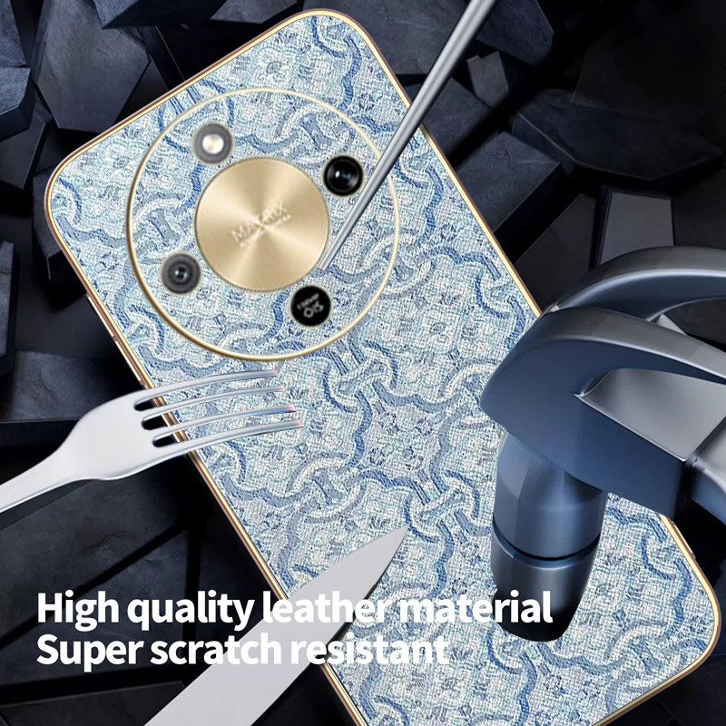 Ốp Lưng Cho Honor X9d X9C X9B Da Cổ Điển Mạ Điện TPU Edge Chống Rơi Vỏ Điện Thoại