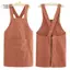 PlumHOUSE Nấu Ăn Cotton Tạp Dề Nhà Bếp Thoáng Khí Chống Mòn Người Lớn Eo Tạp Dề Chống Mọc Mềm Nhà Hàng Quần Áo Làm Việc Nhà VN