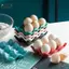 PlumHOUSE 6 Lưới Đựng Trứng Gốm Chống Trơn Trượt Hộp Trứng Tủ Lạnh Chống Sốc Khay Đựng Hộp Bảo Quản Nhà Tổ Chức VN