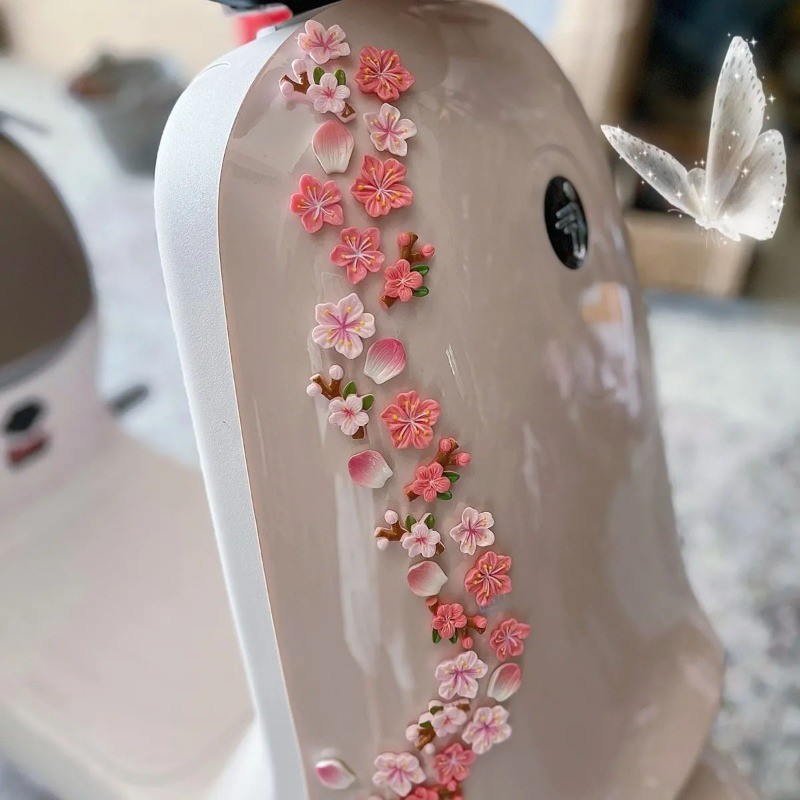 32 Chiếc 3D Hoa Đào Mô Phỏng Hoa Sakura Trang Trí Xe Hơi Trang Trí Nội Thất Ô Tô Điều Khiển Trung Tâm Sáng Tạo Bé Gái Đồ Chơi