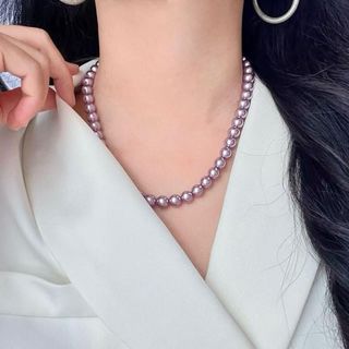 N975 Vòng Cổ Ngọc Trai Màu Nhân Tạo , Chuỗi Hạt Ngọc Nhiều Màu, Sang Trọng Thanh Lịch Cho Nữ.