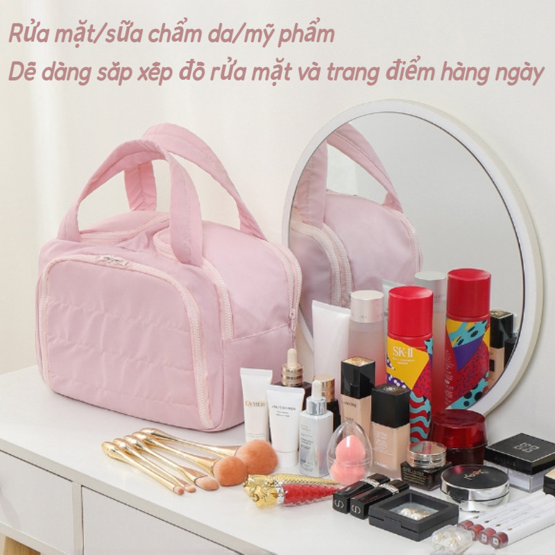 Túi Đựng Mỹ Phẩm Du Lịch Nhiều Ngăn Chống Nước, Túi Makeup Đa Năng Dung Tích Lớn Tiện Dụng Cho Nữ