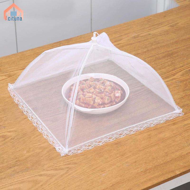 Acuuna Thời Trang Nhẹ Có Thể Gập Lại Lưới Thực Phẩm Có Viền Ren Cho Cắm Trại Trong Nhà Nướng BBQ