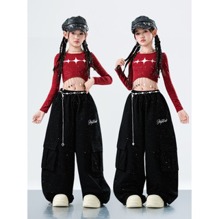 Đồ Nhảy Hiện Đại Hiphop Trẻ Em Set Đồ Dance Jazz Quần Nhảy Crop Top Đồ Nhảy Cho Bé Gái Bộ Tập Nhảy Cho