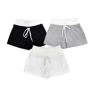 Quần Đùi Nữ Ôm Gọn Tôn Dáng Vải Thun Gân Co Giãn Basic Phối Viền Màu Nổi Bật- Q0967