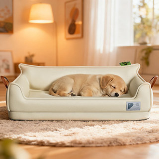 Sofa Giường Cho Chó, Giường Cho Chó Chỉnh Hình, Ghế Cho Thú Cưng Hình Chữ U Có Nắp Chống Thấm Nước Có Thể Tháo Rời, Đáy Chống Trơn Trượt Cho Thú Cưng Nhỏ Vừa