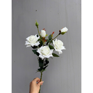 Cành hoa hồng lộc cao 60cm – Hoa giả vải trang trí sang trọng, tự nhiên như thật