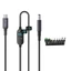 Dây sạc PVC hạng nặng PCF * Cáp nguồn DC521 sang USB C có điều khiển điện áp và khả năng tương thích đa thiết bị