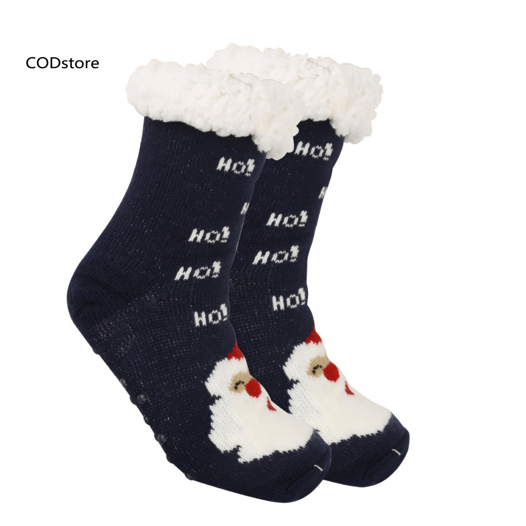 KDC Tất thời tiết tuyết phong cách hoạt hình Giáng sinh, giữ ấm mùa đông với ông già Noel và nai sừng tấm - món quà lý tưởng