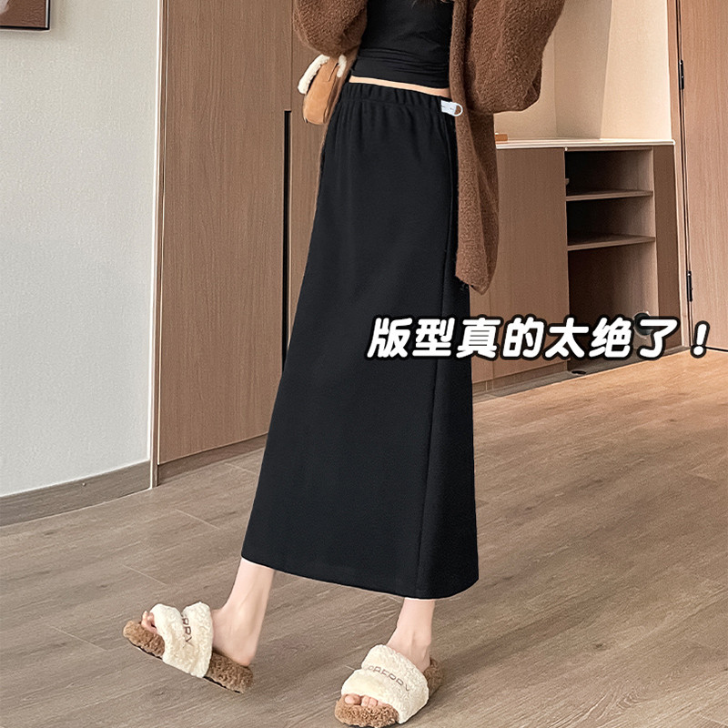 Váy Bà Bầu Thu Đông từ Len, Dáng Chữ A Ô Mát