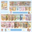 Bộ sưu tập các cảnh thu nhỏ Nhãn dán PET Nhãn dán giấy Scrapbooking Chất liệu，Sticker 3D Dòng Động