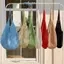 E-WOITD 1 Chiếc Túi Đeo Vai Móc Handmade Có Hoa Trang Trí Rỗng Ra Dệt Kim Túi Tote Dung Tích Lớn Túi Xách Thường Ngày Để Mua Sắm Hàng Ngày Đi Biển Du Lịch E-WOITD