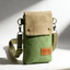 Màu Trơn Canvas Messenger Túi Điện Thoại Di Động Tách Ba Lớp Dung Tích Lớn Đơn Giản Nhẹ Vải Nữ Ngực Túi Đi Lại Túi Vuông Nhỏ