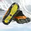 WEETW 1 Cặp Giày Crampons Cleats Dây Xích, Thép không gỉ Đen / Cam 8 Răng Thép Ice Gripper, Phong Cách Mới Che Giày Chống Trượt Một Kích Thước Phù Hợp Với Tất Cả Giày Trượt Tuyết Chống Trượt Tuyết