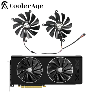 Quạt Card Video iRX5700XT Cho XFX Radeon RX 5700 XT 8GB THICC II Ultra 95MM CF1010U12S Quạt Làm Mát Card Đồ Họa *
