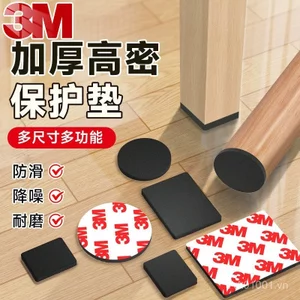 3M Chính Hãng Dính Bàn Chân Thảm Dày Chống Mài Mòn Im Lặng Bàn Ghế Chân Sofa Bàn Ghế Chống Trơn Trượt Miếng Dán Miếng Đệm 6WCR
