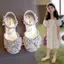 Dép pha lê Baotou cho bé gái Xuân Hè Phong cách mới Đế mềm Giày công chúa phong cách phương Tây