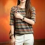 Mùa hè mới phiên bản Hàn Quốc đơn giản thời trang giản dị sọc retro dáng rộng giảm béo cổ tròn tay ngắn dành cho nữ