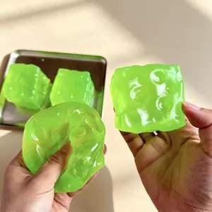Dầu Dừa Phô Mai Khuôn Căng Thẳng Bóng Squishy Không Phản Hồi Pinch Giảm Căng Thẳng Fidget Đồ Chơi saixit2vn