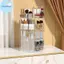 Pufangbliss 360 Xoay Acrylic Mỹ Phẩm Tổ Chức Trong Suốt Nhiều Lớp Dung Tích Lớn Trang Điểm Lưu Trữ Cho Vanity Phòng Tắm Để Bàn VN