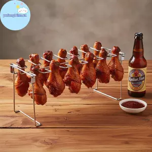 Pufangbliss Chien Leg Wing Ra 14 Khe Cắm Ngay Cả Sưởi Nướng Chân Đế Cho Lưới Nướng rs Lò Nướng Dã Ngoại Ngoài Trời Nấu Ăn VN