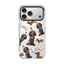 Phim hoạt hình pha lê băng từ tính cho chó trong suốt Vỏ điện thoại cho iPhone 17 Pro Max 16 15 14 13 17Air 16Plus Vỏ cứng Vỏ bảo vệ chống sốc