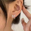 Tai Nguyên Chất Bạc Kim 925 Với Xương Ngủ Chọn Dính Bông Tai Bông Tai Tai 925 Bông Tai Xuyên Móng Tay Bạc Nuôi Đơn Giản Trăm Móng Tay Nữ