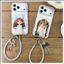 Ốp Điện Thoại Cho iPhone 17 Pro Max 16 15P IMD Craft Búp Bê Đáng Yêu Họa Tiết Cô Gái Màu Trắng Mềm TPU Chống Trầy Xước Vỏ Chống Bụi Bẩn Chống Rơi Có Dây Đeo Chống Mất Mặt Dây Chuyền