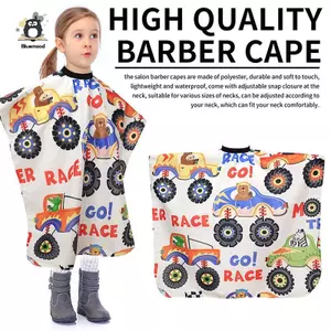 Máy cắt tóc ô tô hoạt hình cho trẻ em Mũi cắt tóc chuyên nghiệp Salon cắt tóc Quấn cắt áo choàng chăm sóc tóc Đồ dùng tạo kiểu mới