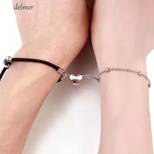 DELMER DIY Phụ Kiện Trang Sức Vòng Tay Phụ Kiện Mặt Dây Chuyền Ngọt Ngào Tình Bạn Dây Phát Hiện Cá Tính Cặp Đôi Trang Sức Làm
