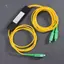 1Pc 1x2 Bộ chia sợi quang FTTH 1 điểm 2 Hộp chia sợi quang Hộp chia côn 1 đến 2 / Phụ kiện APCputer mới