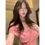 Candy Girl 2026 Áo thun ren cổ chữ V sang trọng phong cách mới dành cho nữ Xuân hè Áo thun rộng rãi cỡ lớn Fat mm Mặc ngoài