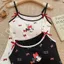 Milyfashion In Dopamine Có Miếng Lót Ngực Mickey Sling Mùa Hè Phong Cách Mới Phiên Bản Hàn Quốc Hoạt Hình Ngọt Ngào Có Thể Mặc Bên Ngoài FDGX
