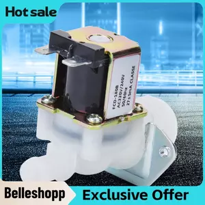 Belleshopp Van điện từ 3/4in Lắp đặt đơn giản bằng nhựa cường độ cao Hướng dẫn 1 chiều Nước AC220V sử dụng tại nhà