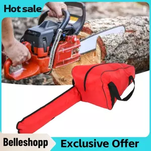 Belleshopp Túi cưa xích Vải Oxford chống thấm nước hạng nặng 36,2in Đỏ/Đen Di động chống mài mòn cho thợ rừng (20in-Đỏ)