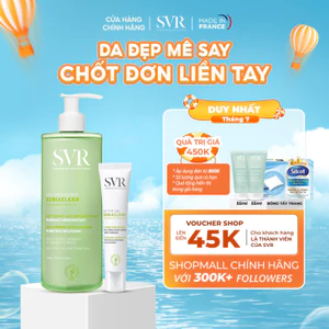 Combo SVR Sebiaclear Gel Moussant 400ML và Kem dưỡng Active Gel 40ML (CBG25)