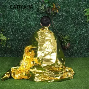 Chăn lá vàng CATIYAHA, Chăn ngoài trời cắm trại, Chăn khẩn cấp chống gió chống nước